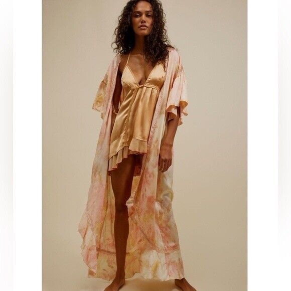 New Free People Moonbeams Washed Robe Size Large